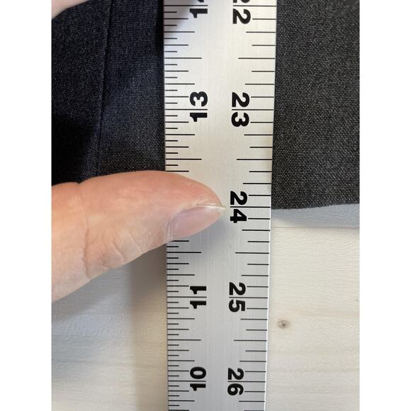 Premise Blazer Womens 8 Charcoal Heather Open Front Suit Jacket Cut & Sewn Work - Picture 4 of 11